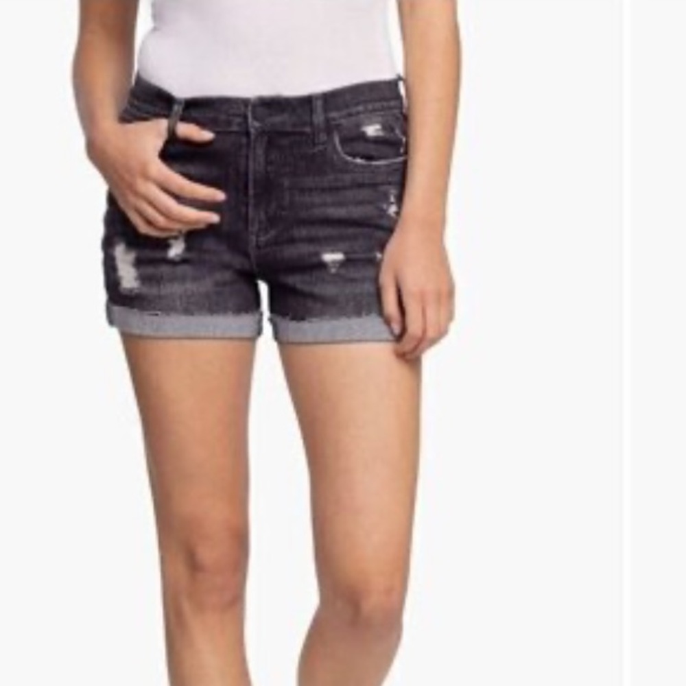 BLANK NYC Womens The Fulton Shorts Distressed Denim Shorts 29